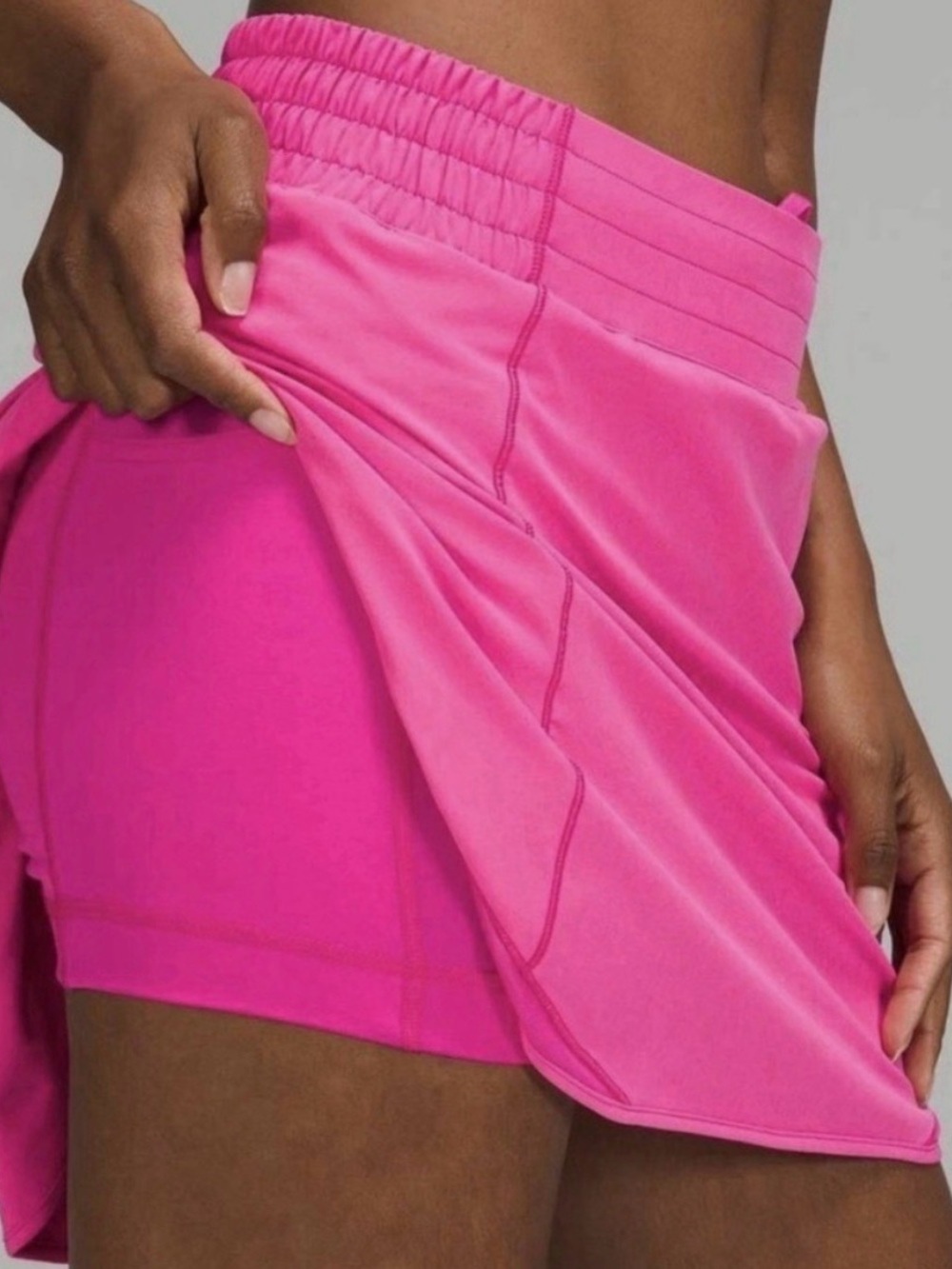 lululemon athletica Hot Pink Athletic Skort with Built-In Shorts